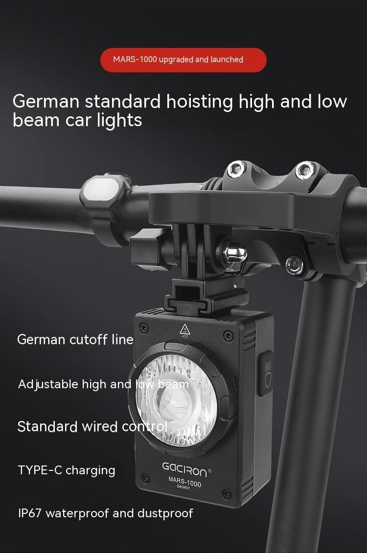 German Bicycle Light Hoisting Riding Headlight Road Mountain Strong Light Nigh - Bellarte Enchanté German Bicycle Light Hoisting Riding Headlight Road Mountain Strong Light Nigh